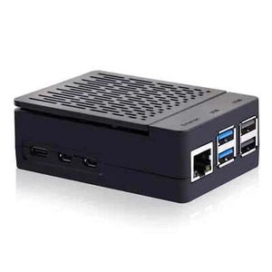 ABS Case Black Enlosure Shell for Raspberry Pi 5 with Armor Lite V5 Cooler - Picture 1 of 13