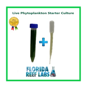 LIVE Phytoplankton Tetraselmis Starter Culture make up to 32oz Florida Reef Labs - Picture 1 of 4