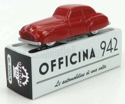 MODELLINO AUTO STATICO FIAT 1500 GHIA 1947 OFFICINA 942 ROSSO scala 1/76 - Immagine 1 di 4