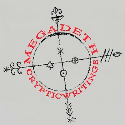 MEGADETH Cryptic Writings BANNER 2x2 Ft Fabric Poster Flag album cover art decor - Image 1 of 3