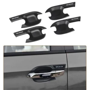 For Isuzu D-Max Dmax 2021-2025 Matte Black 4X Exterior Door Handle Cover Trim - Picture 1 of 6