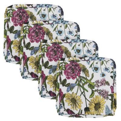 BELLRINO Waterproof Outdoor Seat Chair Patio Cushion Duvet Cover 4PCS 20X18X4 Cover ONLY