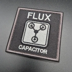Aufnäher Morale Patch Abzeichen Flux Capacitor DeLorean Zurück in die Zukunft - Bild 1 von 2