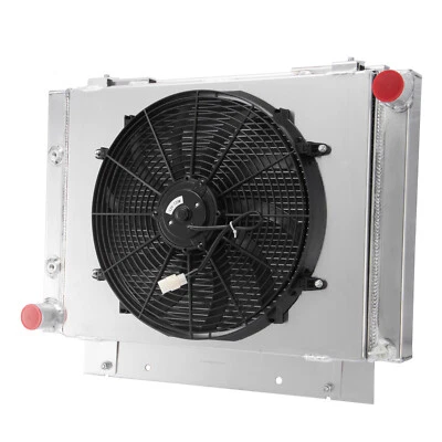 4Row Radiator Shroud Fan Fit 60 1961 1962-1963 Ford Galaxie Galaxie 500 L6 V8 Foto 1 de 4