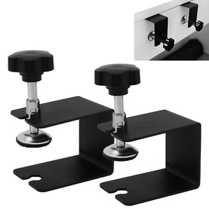Black Desk Clamp 2 Pack Small C Clamps Woodworking Clamp On Desk Shelf Extension - Picture 1 of 12