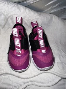 Nike Kids Girls Flex Runner AT4665-603 Pink Running Shoes Sneakers Size 4C Youth - Picture 1 of 5