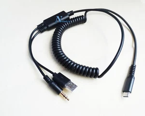 iPHONE 16 15 Pro BMW MINI COOPER AUX IN ADAPTADOR CABLE USB 61122354478 USB Tipo-C - Imagen 1 de 5