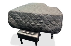 Kawai (Length 7'4") - Black Quilted Nylon Grand Piano Cover, No Side Slits - Picture 1 of 1