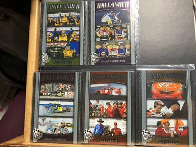 2010 Press Pass NASCAR Racing lot of 5 Unleashed cards Gold Blue Red Orange - Image 1 of 4