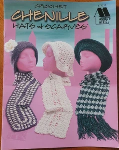 Annie's Attic "Chenille Hats & Scarves" Booklet Crochet - Picture 1 of 3