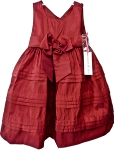 ABITO DA FESTA NUOVO CON ETICHETTE MAGGIE & ZOE FANTASIA BAMBINA BAMBINA 2T ROSSO GONNA INTERA CARINO - Foto 1 di 11