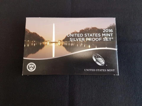 2016-s U.S. SILVER 13 coin Proof Set.  Original and complete Cover