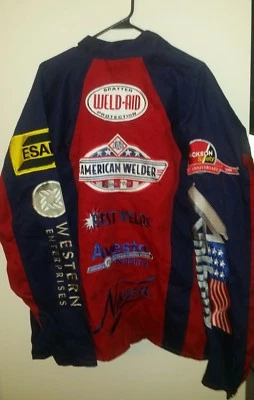 Indura Westex Flame Resistant Advertising Jacket 3XL American Welder Aws Rare - Image 1 of 4