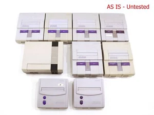 Lot 9x Nintendo Consoles SNS-101 / SNS-001 / NES-001 - As Is Untested - Picture 1 of 14