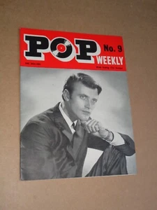 Pop Weekly 1st Series No.9 1962 Jet Harris cover (Billy Fury/Jan Burnette) - Picture 1 of 1