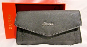 Genuine Guess "Gleeson" envelope wallet in black  - Picture 1 of 3