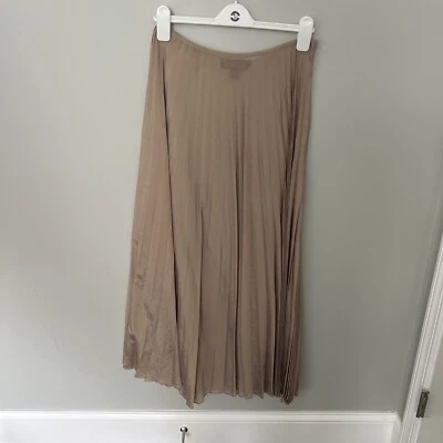 Falda vintage Ellen Tracy para mujer marrón plisada midi Linda Allard clásica Foto 1 de 4