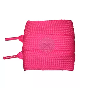Mr Lacy Fatties - Neon Pink Fat Schnürsenkel (130 cm Länge | 25 mm Breite) - Bild 1 von 1