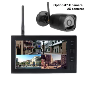 Digital Wireless CCTV Camera with 7'' LCD Monitor DVR Record Home Security NEW - Picture 1 of 19