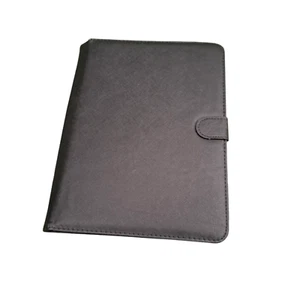 Universal Tablet Case 9-11 Inch Black Faux Leather Magnetic Stand Secure Claw - Picture 1 of 7