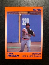 Cecil Fielder 1990 STAR CO 1987 & 1986 Seasons Card #6  of 11  DETROIT TIGERS