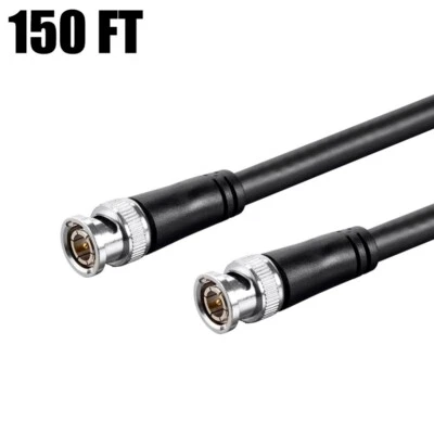 150FT BNC HD SDI RG6 Cable 3Gbps Male to Male Digital Video Coaxial Coax 18AWG - image 1 of 4