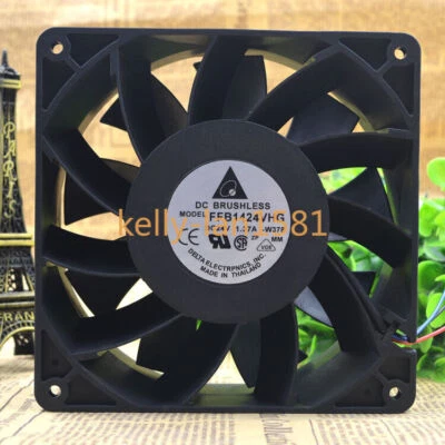 100% Test 1pc Delta FFB1424VHG 14050 14CM 24V 1.37A 3-wire Inverter Cooling Fan - Image 1 of 3