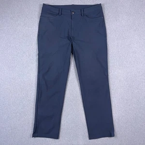 Lululemon Pants Mens 34 (Fit 36x31) ABC Classic Fit 5 Pocket Warpstreme Blue - Picture 1 of 9