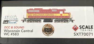 ScaleTrains SXT70071 DCC/Sound Wisconsin Central #583 MIB ESU LokSound - Image 1 of 3