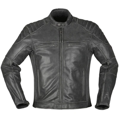 Modeka Vincent Aged Lederjacke Motorradjacke schwarz mit Thermoweste - Bild 1 von 2