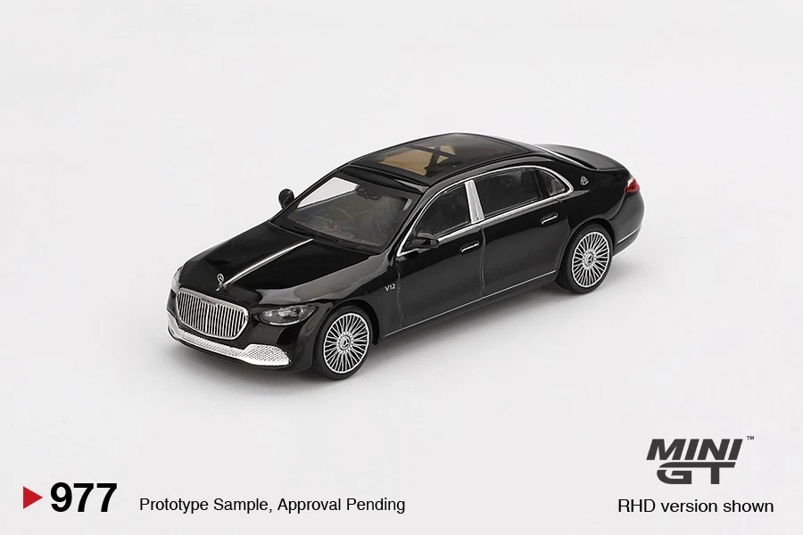 MINI GT 1/64 MERCEDES-MAYBACH S 680 BLACK (LHD) MGT00977-L - Image 1 of 1