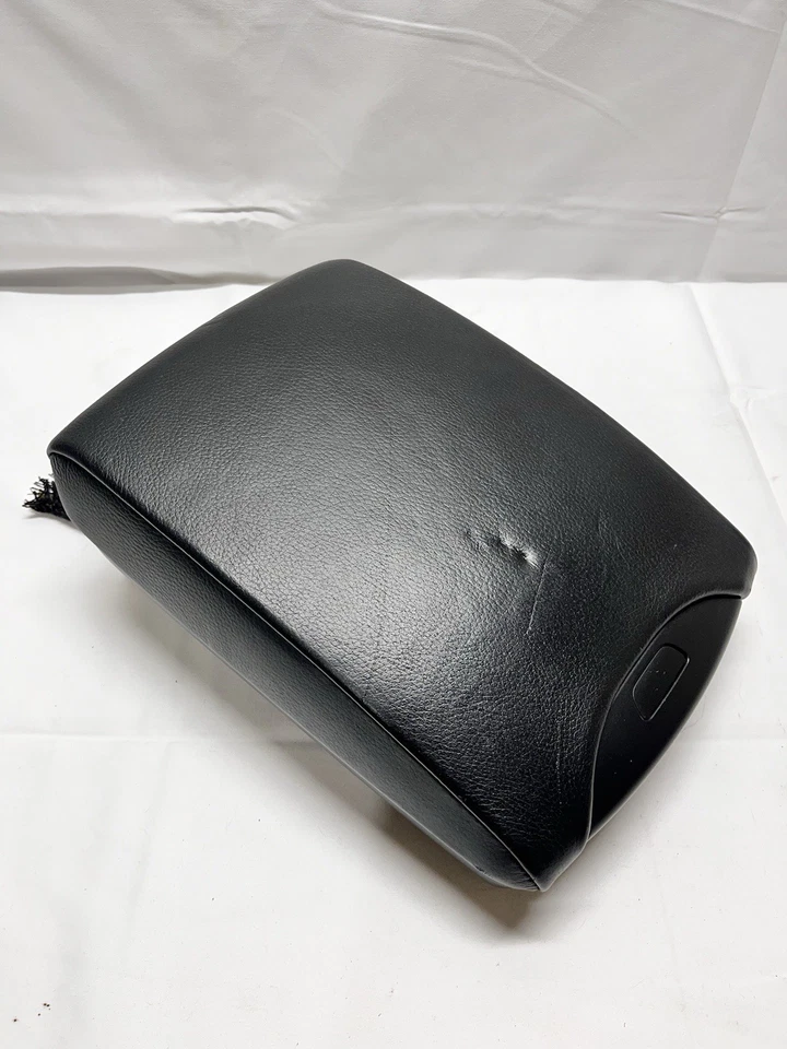 00-06 BMW X5 Center Console Lid Black Leather Armrest Arm Rest - Image 1 of 4