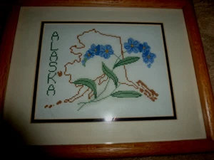 Vintage Kreuzstichmuster 15” x 12” x 1” - Bild 1 von 6