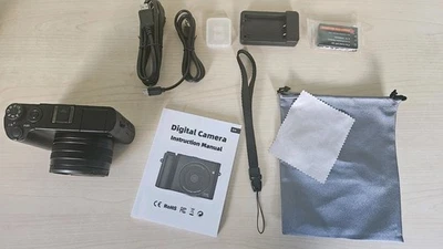 Digitalkamera 4K, 64MP Fotokamera Dual Kamera Anti-Shake Anti-Shake Vlogging - Bild 1 von 4