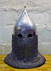 Wikinger Stahlhelm Mittelalter Ritter Bukvitsa Helm historischer Osmanenhelm - Bild 1 von 3