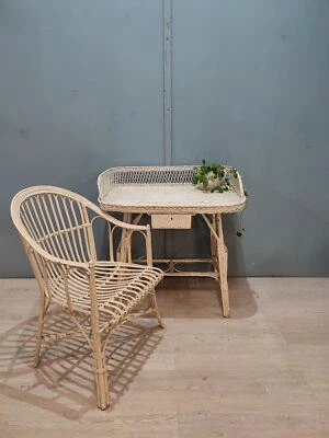 72960 Scrittoio in vimini bianco - Immagine 1 di 4