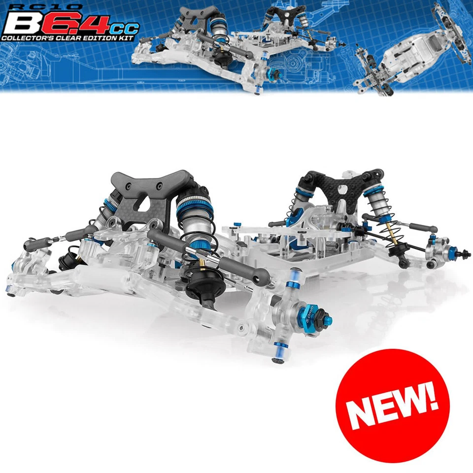 Associated 90043 RC10B6.4CC Collector's Clear Edition Kit - Image 1 of 4