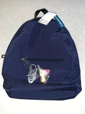 Mochila Sakroots Windemere Estilo 108702 Azul Marino Nylon con Cremallera Nueva Foto 1 de 4