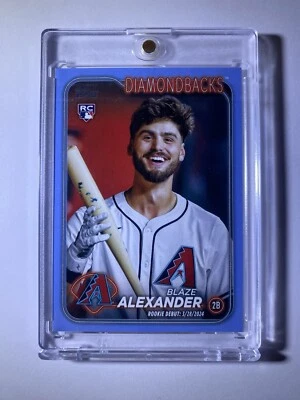 2024 Topps Update Blaze Alexander Debut RC Fathers Day Blue /50 Diamondbacks SP - Image 1 of 2