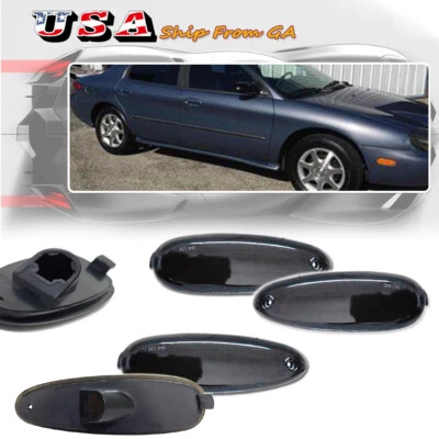 PARA FORD TAURUS Y MERCURY SABLE 96-99 LENTE AHUMADA LUZ MARCADORA LATERAL DELANTERA Y TRASERA Foto 1 de 4