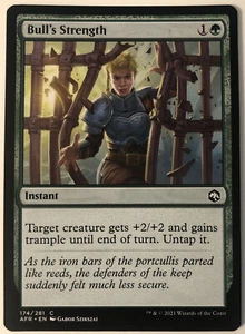 MTG Bull's Strength Adventures in the Forgotten Realms 174/281 Regular Common - Picture 1 of 1