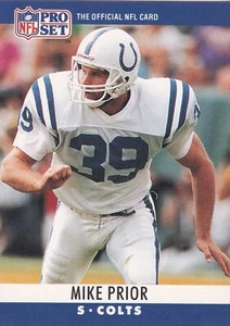 1990 Pro Set # 133 Mike Prior NFL Indianapolis Colts + Yes 4 Free Mystery Cards - Picture 1 of 2