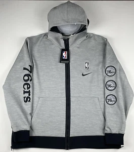 Nike Philadelphia 76ers Authentic Showtime Hoodie Jacket CU0523-063 Size 2XL NWT - Picture 1 of 11