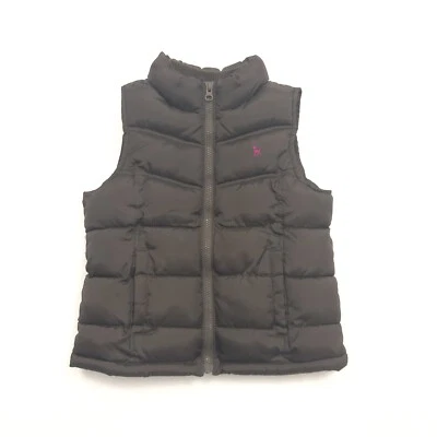 Old Navy Girls Size Small Brown Sleeveless Puffer Winter Vest - Image 1 of 3
