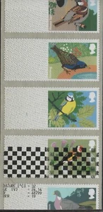 BIRDS  1   PRINTER  TEST  STRIP   TYPE 4  CHEQUERED  DOTS  POST  GO   RARE - Picture 1 of 1
