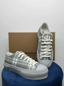 Burberry Damen Baumwollsneaker Sneaker Schuhe Nova Grau Gr. 39 Karo Neu - Bild 1 von 7