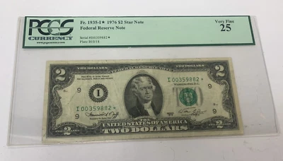 1976 $2 Fr# 1935-I* FEDERAL RESERVE STAR NOTE MINNEAPOLIS PCGS 25 VERY FINE - Image 1 of 4