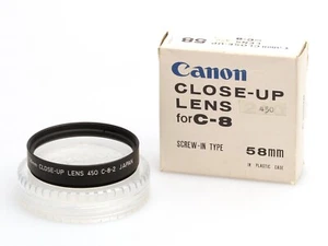 Original Canon Close-Up Lens Nahlinse 450 for C-8-2 für ⦰ 58mm - Bild 1 von 2