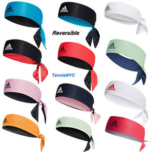 ADIDAS Reversible Tennis Headbands Sweatbands Head Tie Thiem Zverev Tsitsipas