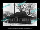 Old 6 X 4 Historic Photo Of Henniker New Hampshire The B&M Railroad Depot C1950